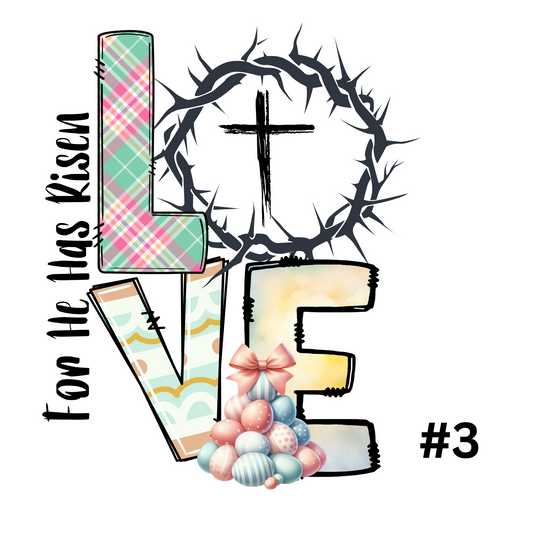 LOVE Easter TShirt Design
